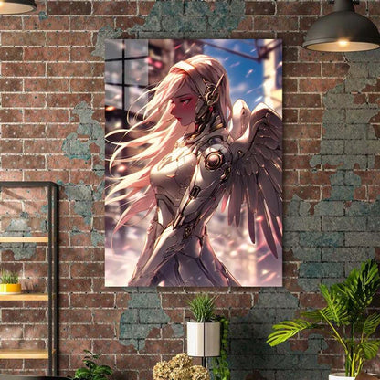 Angel-Artwork HD Shining Metal Poster