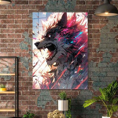 Anime Werewolf- HD Shining Metal Poster