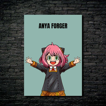 Anya Forger Spy X Family- HD Shining Metal Poster