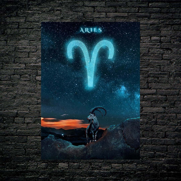 Aries- HD Shining Metal Poster