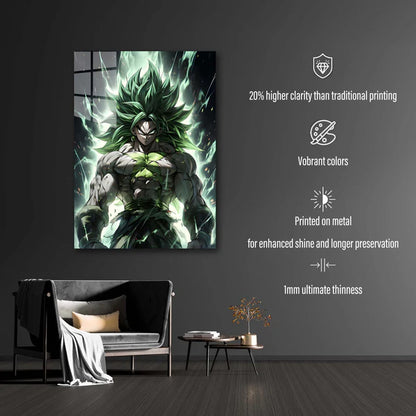 BROLY SAIYAN LEGEND- HD Shining Metal Poster