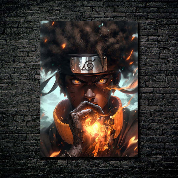 Black Naruto- HD Shining Metal Poster