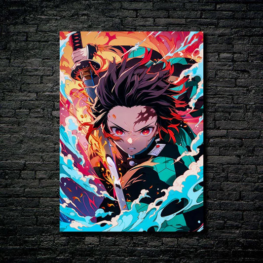 Blue Sea Swordsman- HD Shining Metal Poster