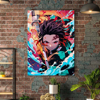 Blue Sea Swordsman- HD Shining Metal Poster