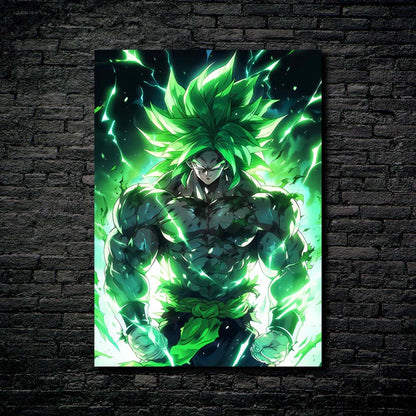 Broly - Legendary Super Saiyan - HD Shining Metal Poster