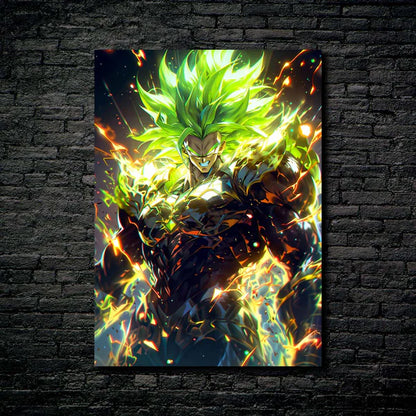 Broly Devil- HD Shining Metal Poster