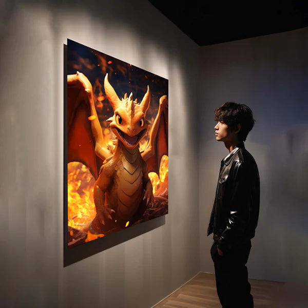 Charizard Fire- HD Shining Metal Poster