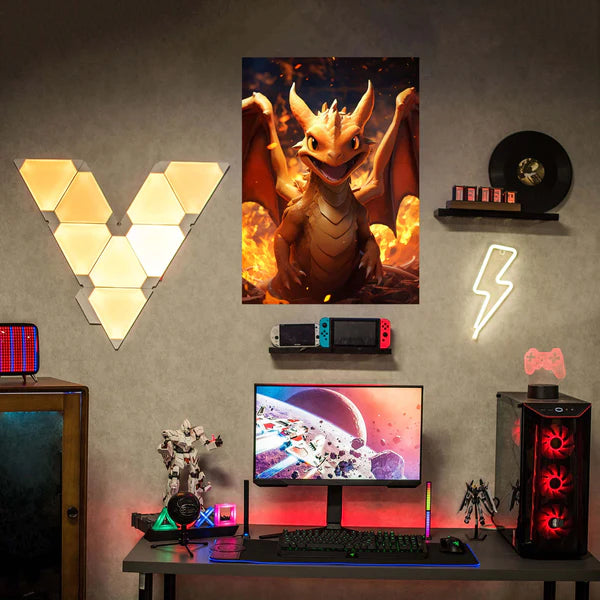 Charizard Fire- HD Shining Metal Poster