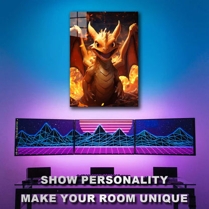 Charizard Fire- HD Shining Metal Poster