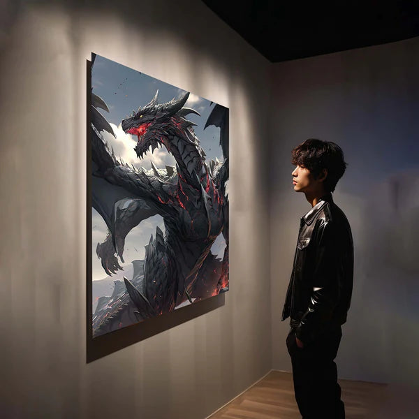 Dark Dragon- HD Shining Metal Poster