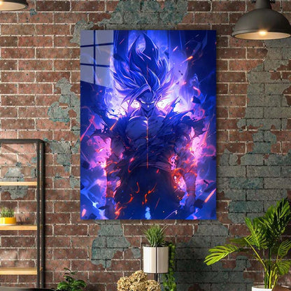 Deep Blue Skies Goku-1- HD Shining Metal Poster