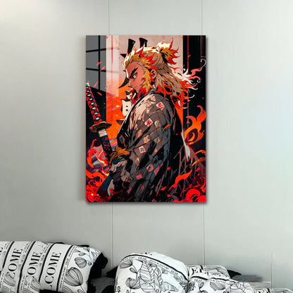 DemonSlayer-Rengoku#002- HD Shining Metal Poster