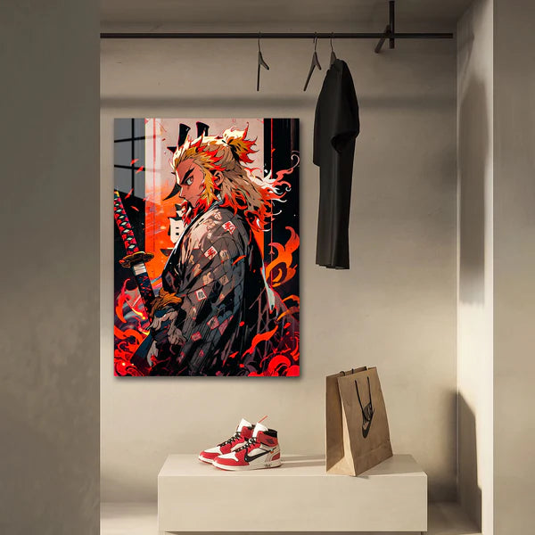 DemonSlayer-Rengoku#002- HD Shining Metal Poster