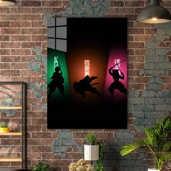 Demon Slayer Neon Character- HD Shining Metal Poster