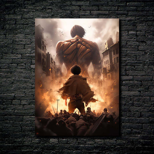 Eren Jaeger - Memoire HD Shining Metal Poster