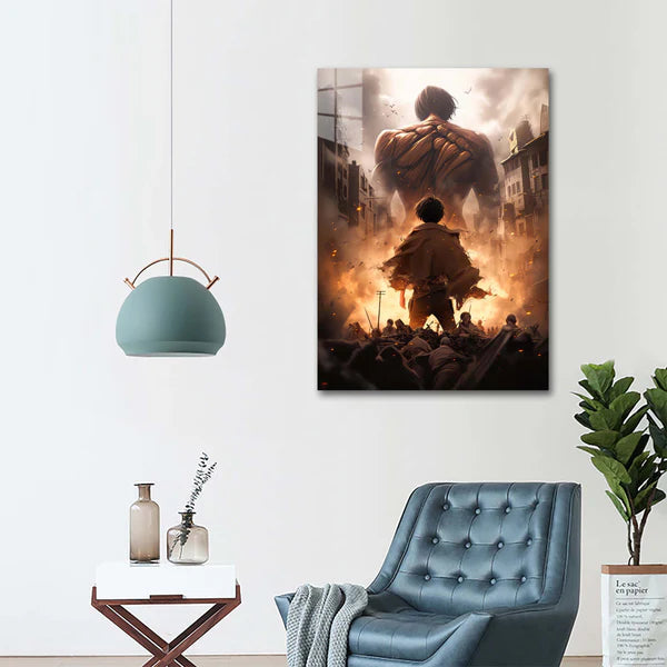 Eren Jaeger - Memoire HD Shining Metal Poster