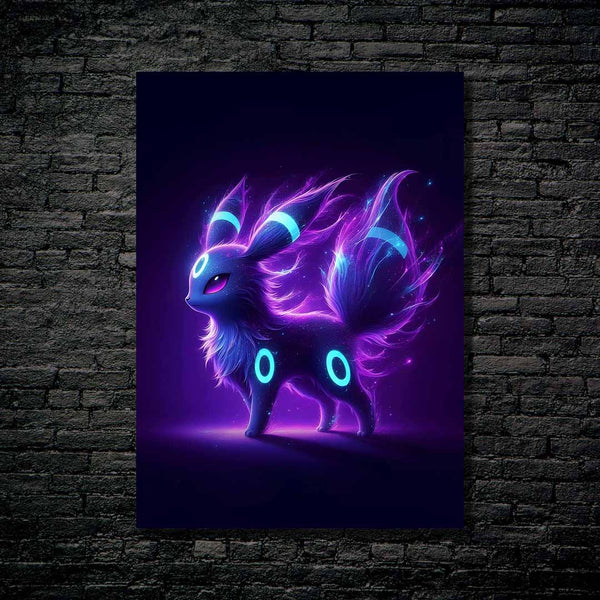 Umbreon/Eveelution Pokemon - HD Shining Metal Poster