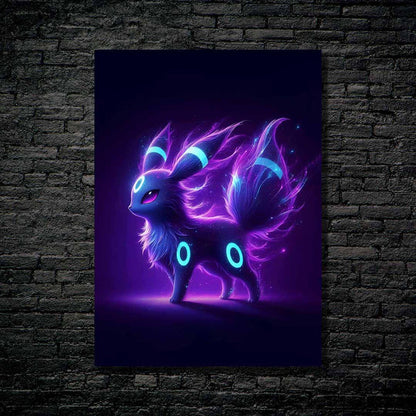 Umbreon/Eveelution Pokemon - HD Shining Metal Poster