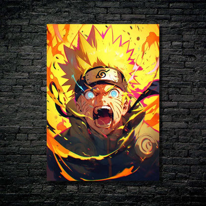 Flaming Hero_ Naruto 0- HD Shining Metal Poster