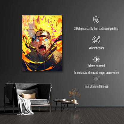 Flaming Hero_ Naruto 0- HD Shining Metal Poster