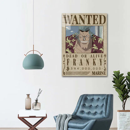 Franky One Piece HD Shining Metal Poster