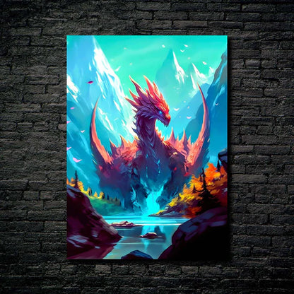 Frost Dragon  HD Shining Metal Poster