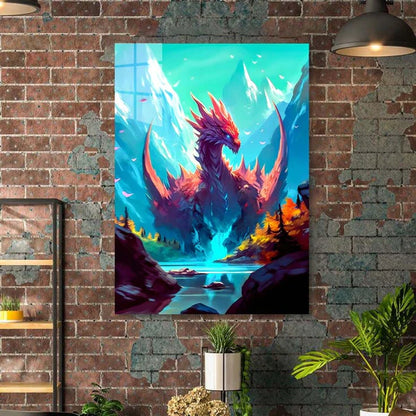 Frost Dragon  HD Shining Metal Poster