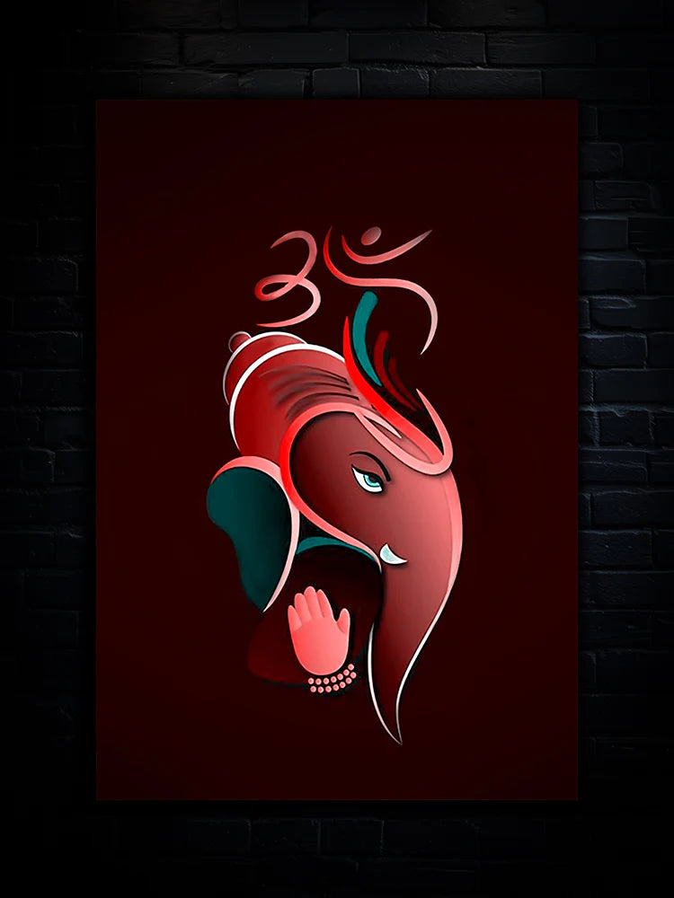 Ganesha Art Metal Poster