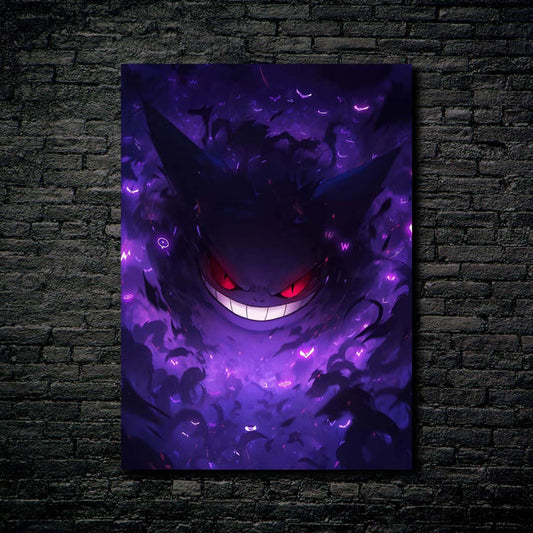 Gengar - Dream Eater! - HD Shining Metal Poster