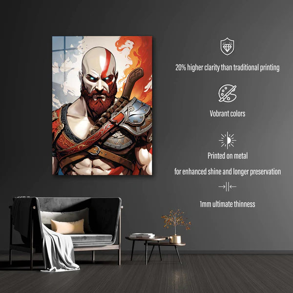 God of War Ragnarök - HD Shining Metal Poster