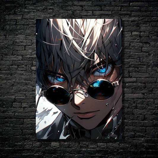 Gojo Blue eyes- HD Shining Metal Poster