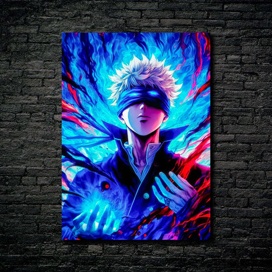 Gojo Satoru-Jujutsu- HD Shining Metal Poster