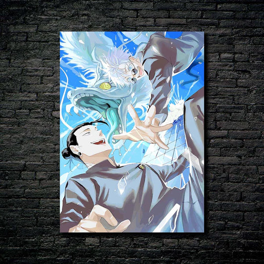 Gojo satoru and Geto suguru- HD Shining Metal Poster