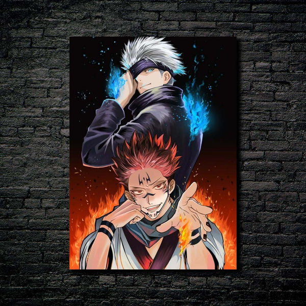 Gojo sukuna- HD Shining Metal Poster