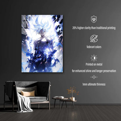 Goku - Mastered Ultra Instinct - HD Shining Metal Poster