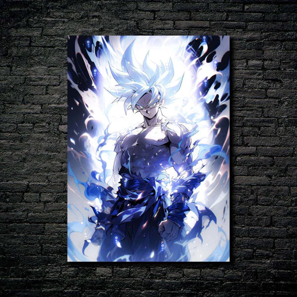 Goku - Mastered Ultra Instinct - HD Shining Metal Poster