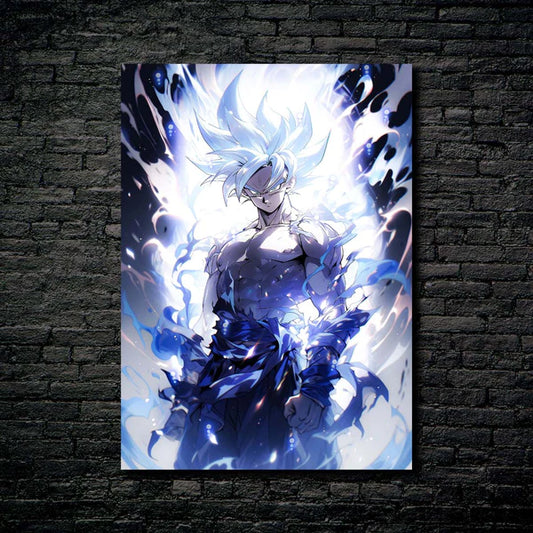 Goku - Mastered Ultra Instinct - HD Shining Metal Poster