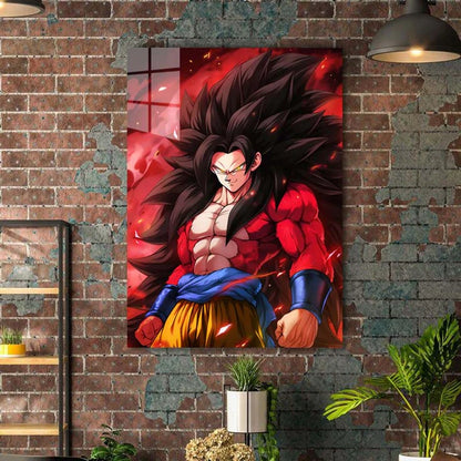 Goku - Super Saiyan 4 - HD Shining Metal Poster