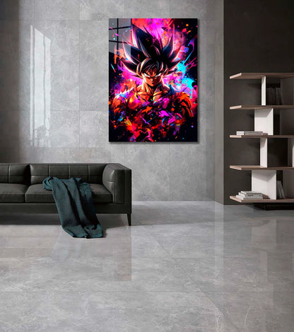 Goku Vibrant- HD Shining Metal Poster