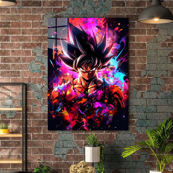 Goku Vibrant- HD Shining Metal Poster