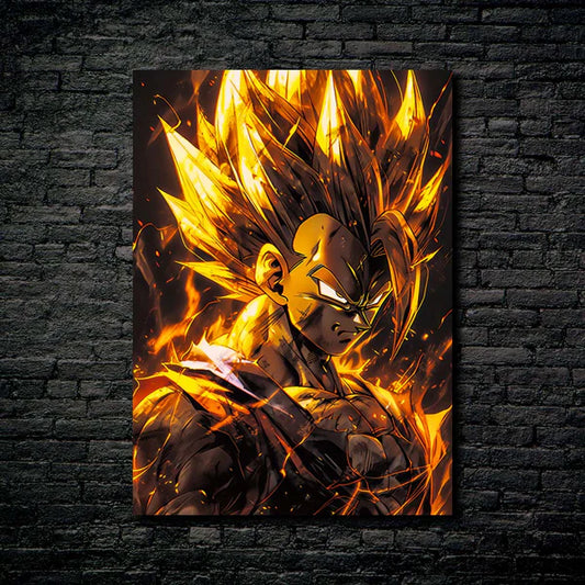 GoldenZ Fighter- HD Shining Metal Poster