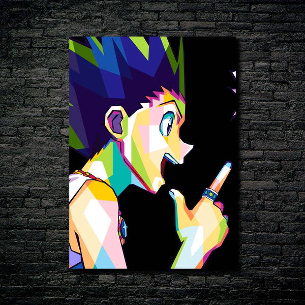 Gon Killua 1 - Affiche HD Shining Metal