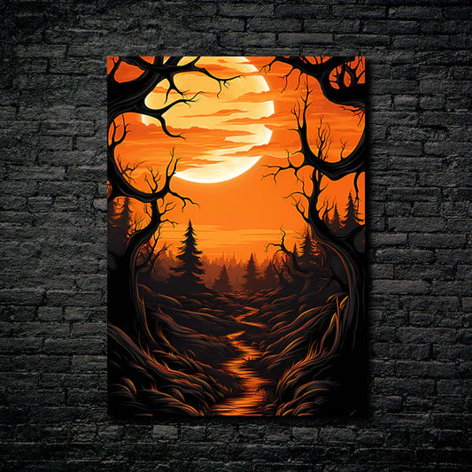 Halloween Nature- HD Shining Metal Poster