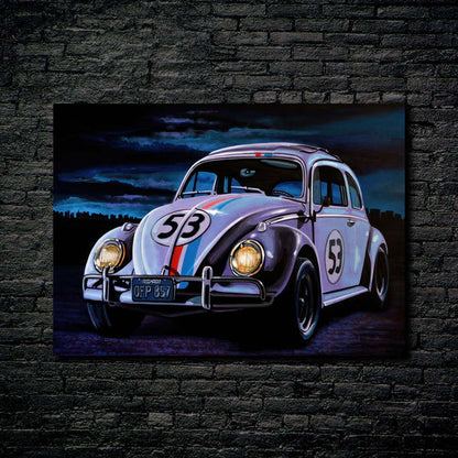 Herbie The love bug- HD Shining Metal Poster