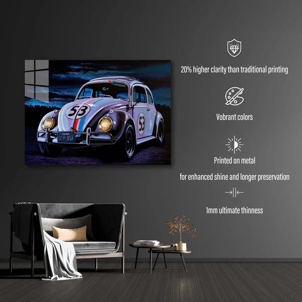 Herbie The love bug- HD Shining Metal Poster