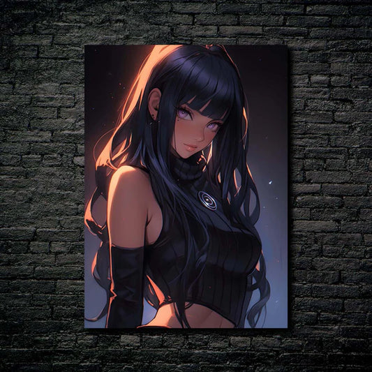 Hinata The Babe 3 _ Naruto HD Shining Metal Poster