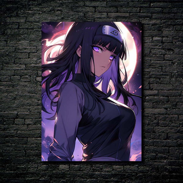 Hinata _ Naruto HD Shining Metal Poster