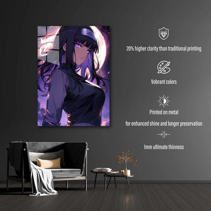 Hinata _ Naruto HD Shining Metal Poster