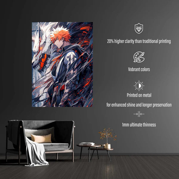 Ichigo Kurosaki- HD Shining Metal Poster