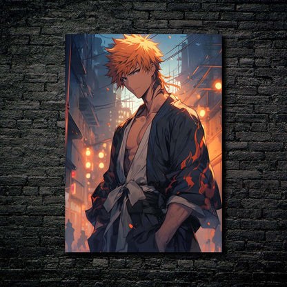 Ichigo Kurosaki _ Bleach- HD Shining Metal Poster